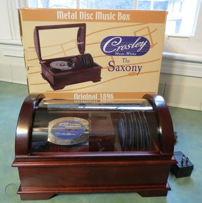 crosley metal disc music box|Crosley music kabhis saxony.